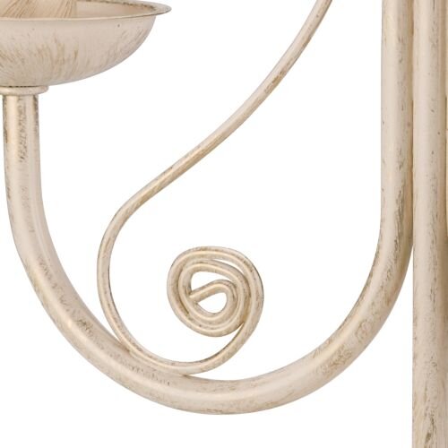 Lampe de table Shabby Blanc Métal H:36cm Rustique
