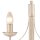 Lampe de table Shabby Blanc Métal H:36cm Rustique