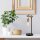 Lampe de table noire en bois 56cm polyvalente AMIDA