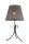 Lampe de table Abat-jour en tissu Zimmer Anthracite Landhaus