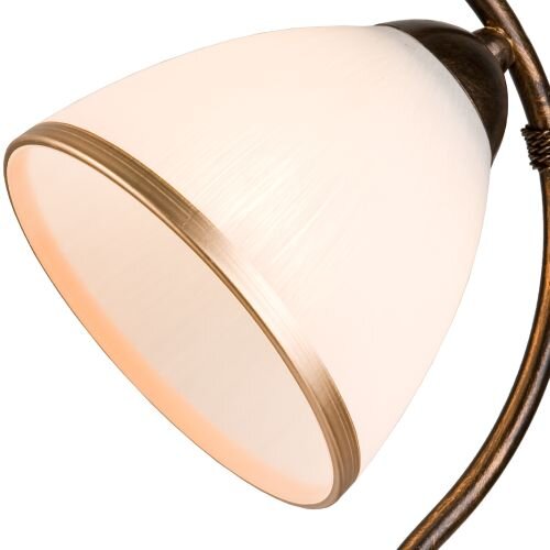 Lampe de table en verre Shabby Noir H:39cm Lampe ancienne