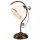 Lampe de table en verre Shabby Noir H:39cm Lampe ancienne