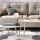 Lampe de table en verre Shabby Noir H:39cm Lampe ancienne
