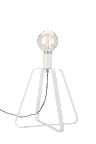 Lampe de table blanche en métal 31cm Lampe design moderne