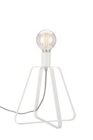 Lampe de table blanche en métal 31cm Lampe design...