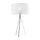 Lampe de table Blanc Tissu rond H:62cm r&eacute;glable