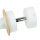Spot Lampe blanche moderne ronde en bois