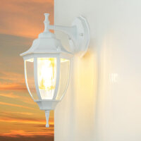 Lampe dextérieur rustique aluminium verre Lanterne...