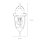 Lampe dextérieur rustique aluminium verre Lanterne LYON