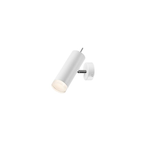 Spot à poser orientable blanc aluminium rond
