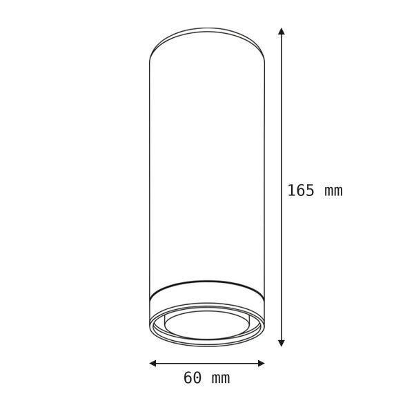 Spot Luminaire Blanc Aluminium rond polyvalent BALIA