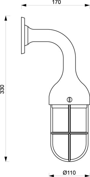 Noble lampe murale NAPOLI laiton verre Maritim Antik