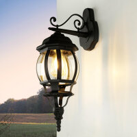Lampe murale BREST Lanterne murale noire...