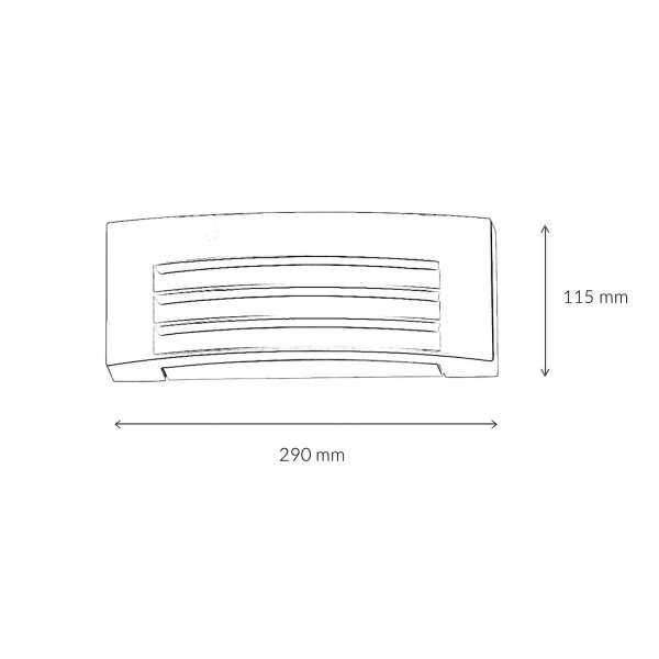 Applique extérieure noire Up Down Projecteur E27 IP44
