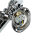 Lampe murale de style GRETA chrome Art Nouveau salle de bain couloir
