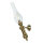 Applique murale de style GRETA laiton verre antique