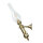 Applique murale de style GRETA laiton verre antique