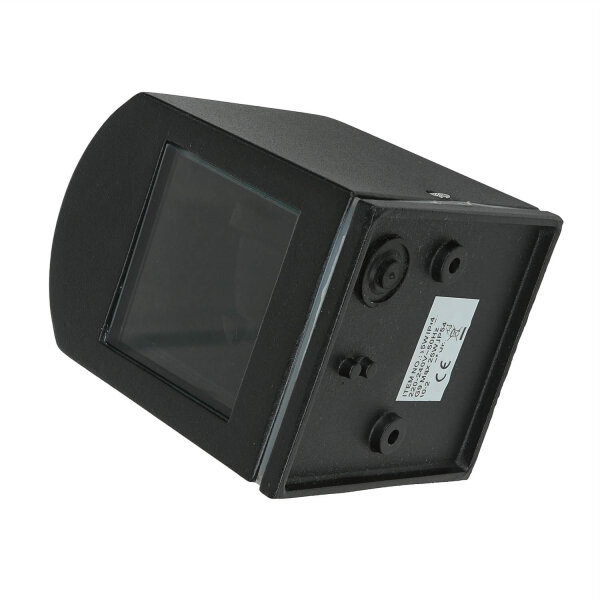 Luminaire extérieur noir IP44 Up Down aluminium verre petit