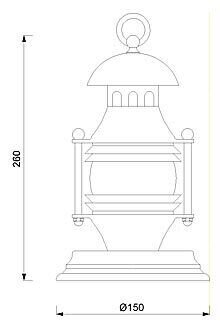 Elégante lampe de table blanc laiton Maritim AQUARIA