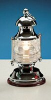 Noble lampe de bateau chrome blanc en laiton table