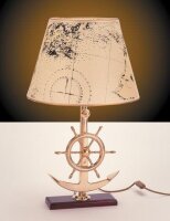 Lampe de table rustique en laiton design maritime