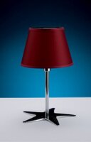 Lampe de table design rouge en laiton Maritim