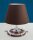Lampe de table laiton chromé brun H:40cm Maritim