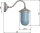 Applique murale Lampe de cour laiton extérieur Maritim IP43