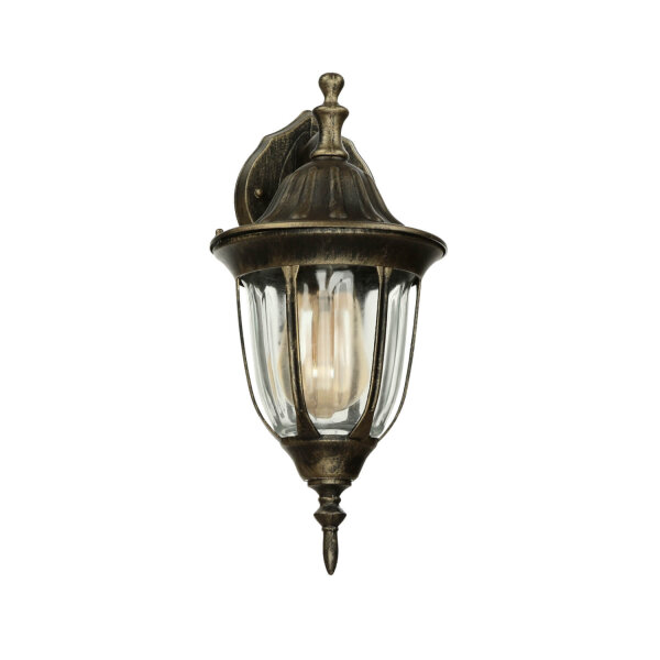 MILANO Applique murale dextérieur or antique E27 rustique