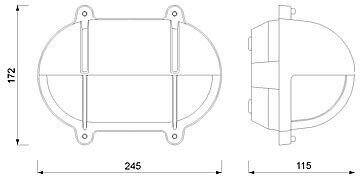 Lampe murale extérieure chrome Maritim IP54 entrée porte dentrée