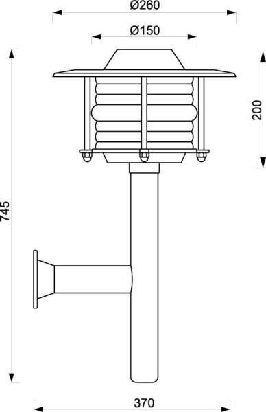 Applique extérieure maritime laiton IP43 inoxydable