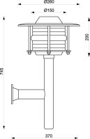 Applique extérieure maritime laiton IP43 inoxydable