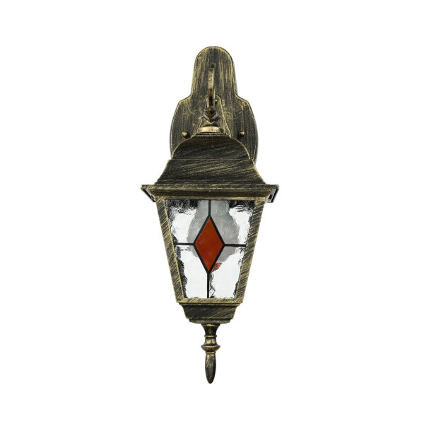 Applique rustique dextérieur antique or E27 SALZBURG