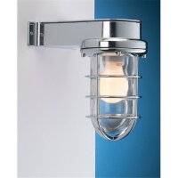 Lampe murale extérieure chrome Maritim IP55...