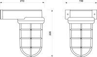 Lampe murale extérieure chrome Maritim IP55...