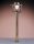 Robuste lampe dall&eacute;e laiton IP43 H:70cm all&eacute;e jardin