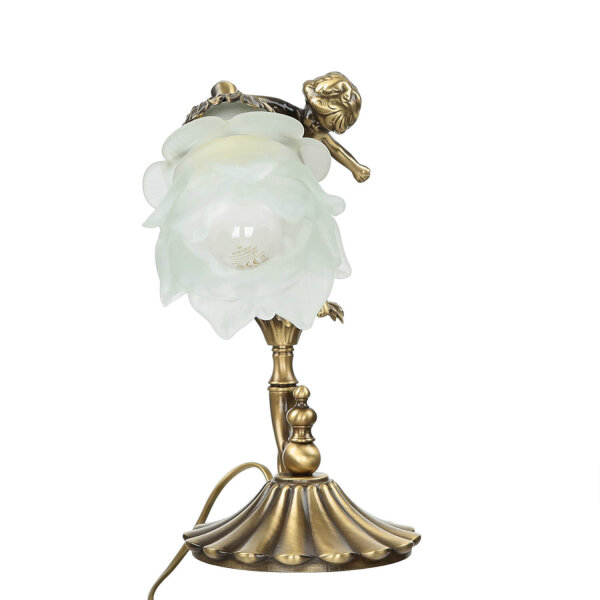 Lampe de table Premium Putte en bronze