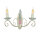 Applique murale Blanc 2-flmg floral