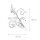Applique murale Blanc 2-flmg floral
