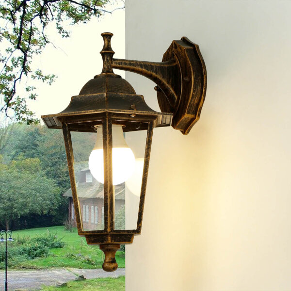 Lampe dextérieur rustique PARIS cuivre antique IP44 E27