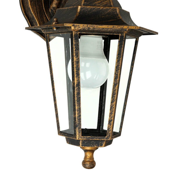 Lampe dextérieur rustique PARIS cuivre antique IP44 E27
