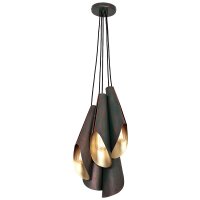Hängeleuchte CALYX PATIN Ø65cm 5-flmg