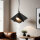 Suspension moderne E27 noir 3-flmg