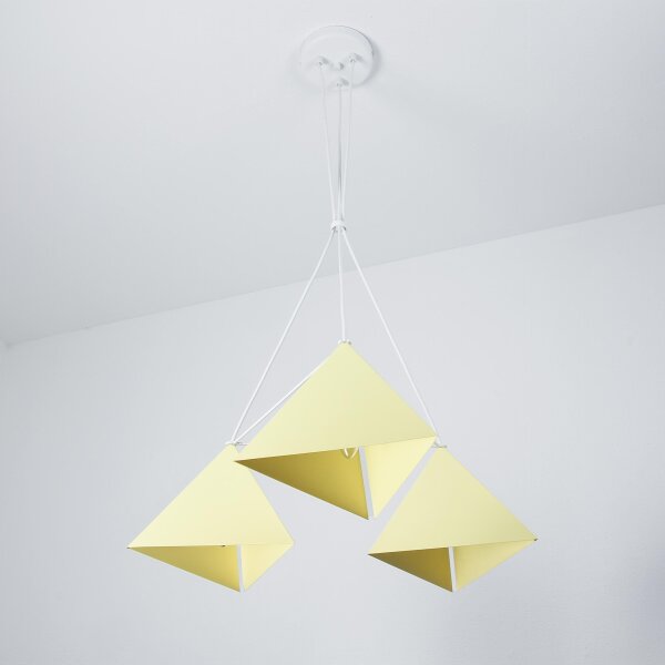 Lampe suspendue moderne en jaune