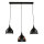 Lampe à suspendre NOAK en noir 3-flmg