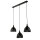 Lampe à suspendre NOAK en noir 3-flmg