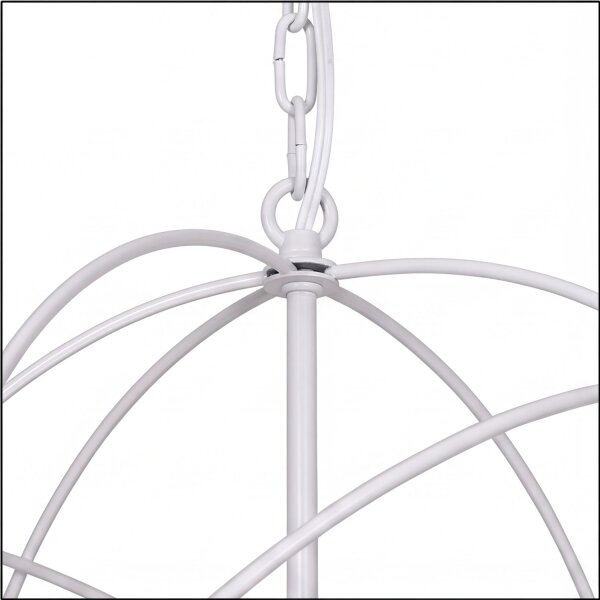 Suspension décorative GLOBE en blanc 3-flmg