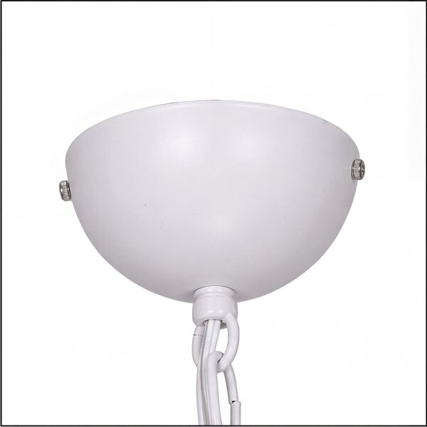 Suspension décorative GLOBE en blanc 3-flmg