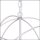 Suspension décorative GLOBE en blanc 3-flmg