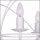 Suspension décorative GLOBE en blanc 3-flmg